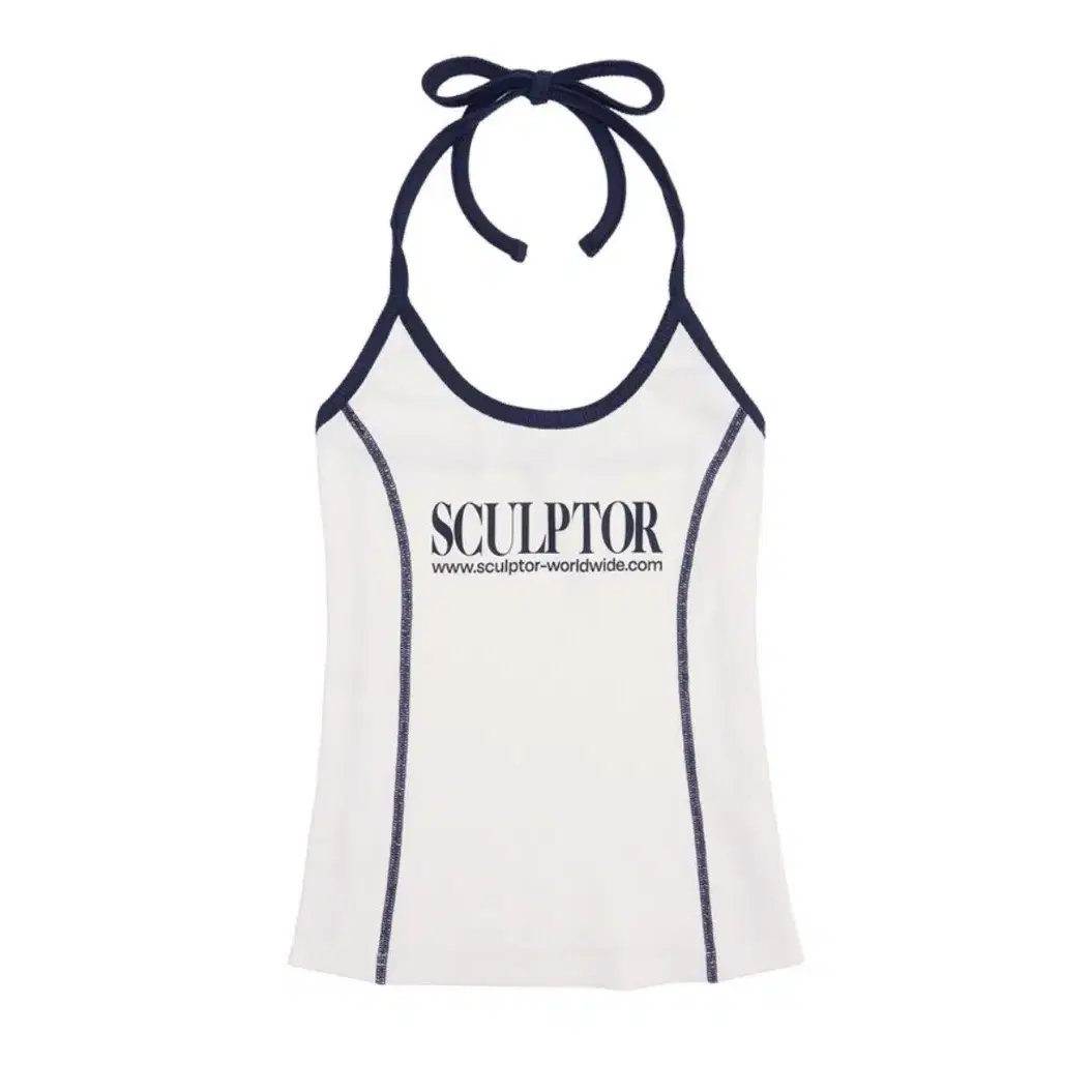 스컬프터 Classic Logo Halter Top White (S)