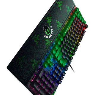 [해외] 베이프 X 레이저 RAZER 네온 카모 블랙위도우 V3 키보드