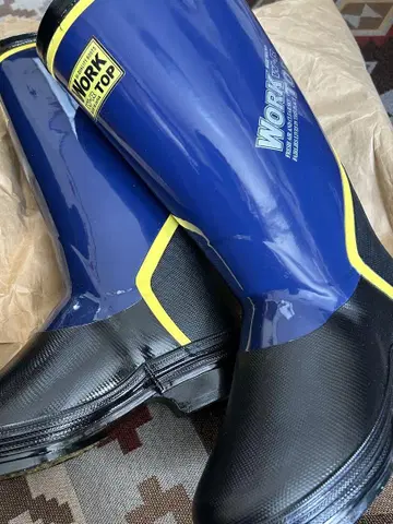 남성용 방한 장화 미끄럼 방지 네이비 새상품