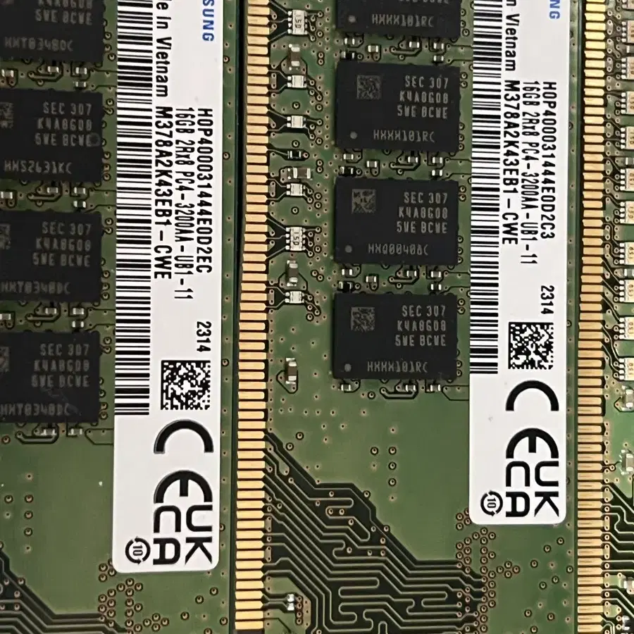 삼성 ddr4 3200aa 16gb x 4ea 64gb