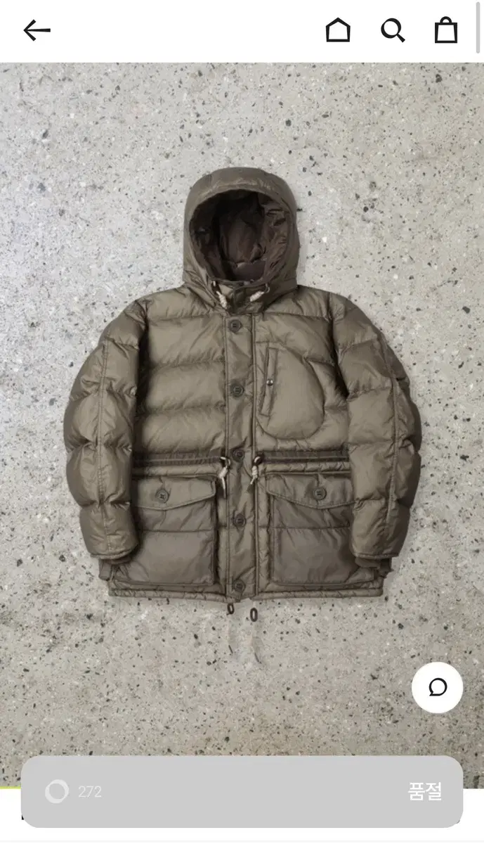 헨리코튼 ffc Waxed ripstop down parka 패딩