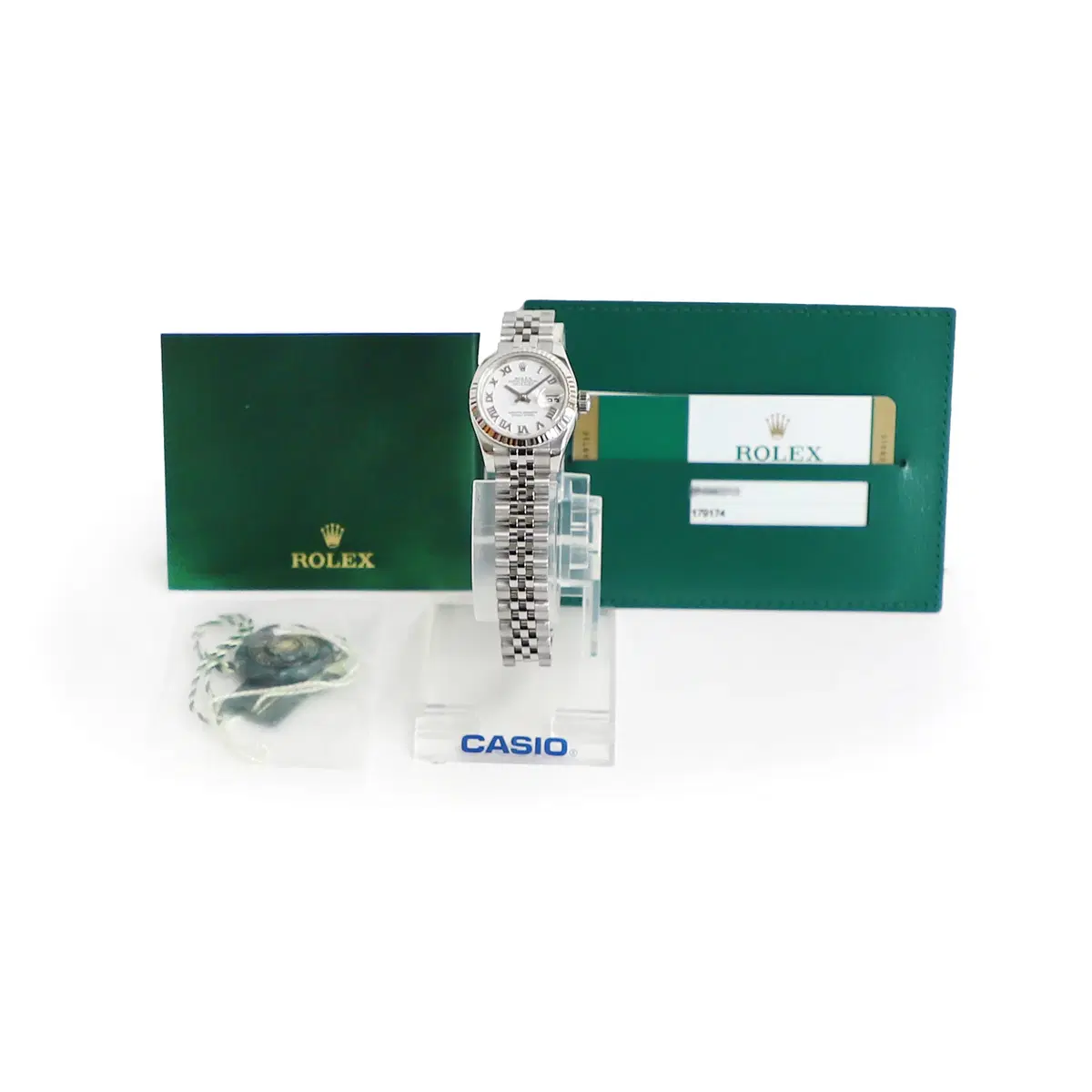 Rolex로렉스 179174 26MM 스틸화이트 데이저스트 여성시계