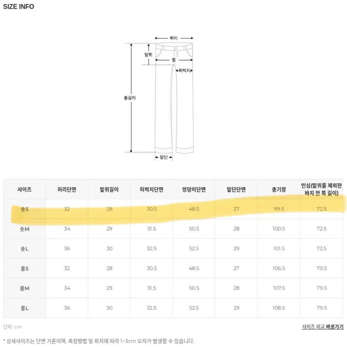 하와 스트레이트 카고팬츠