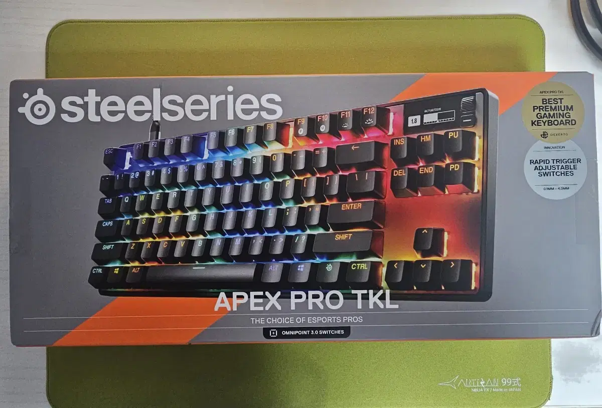 스틸시리즈 apex pro gen3 영문각인