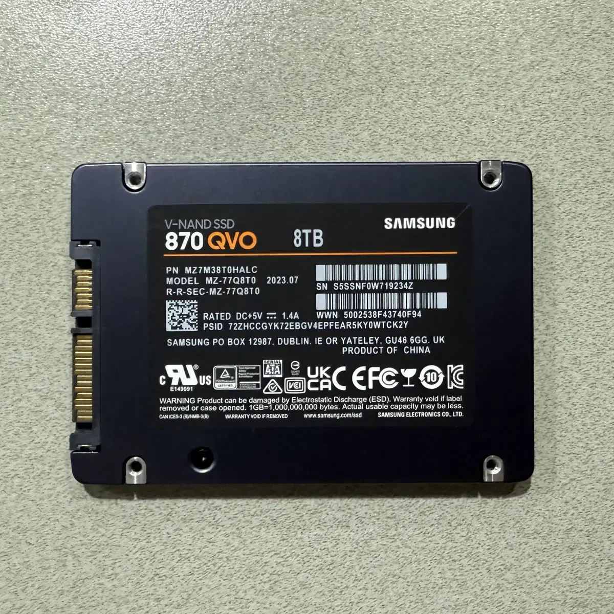 28년 7월까지ㅣ삼성 870QVO 8TB