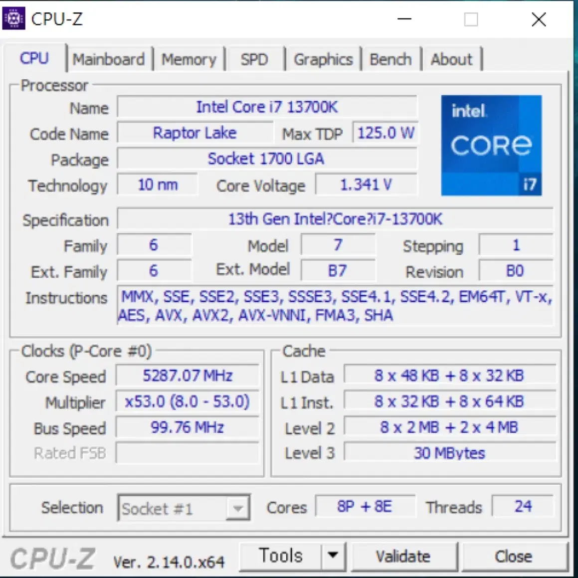 i7 13700k 팝니다.