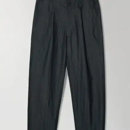 STRUCTURED DENIM CHINO PANTS - BLACK-2