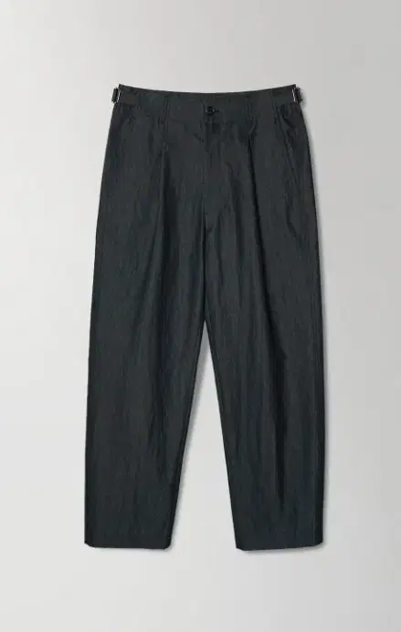 STRUCTURED DENIM CHINO PANTS - BLACK-2