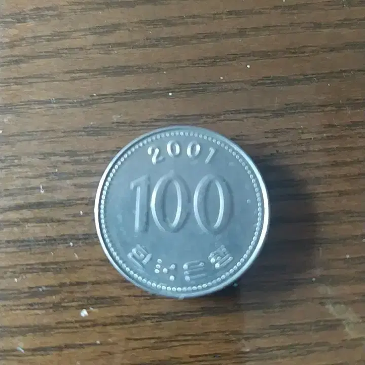 2001년 100원 동전