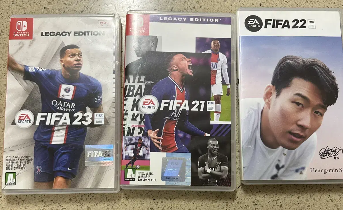 닌텐도 fifa 21,22,23 세트