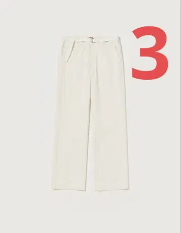 오라리 WASHED FINX CHINO BELTED PANTS 3