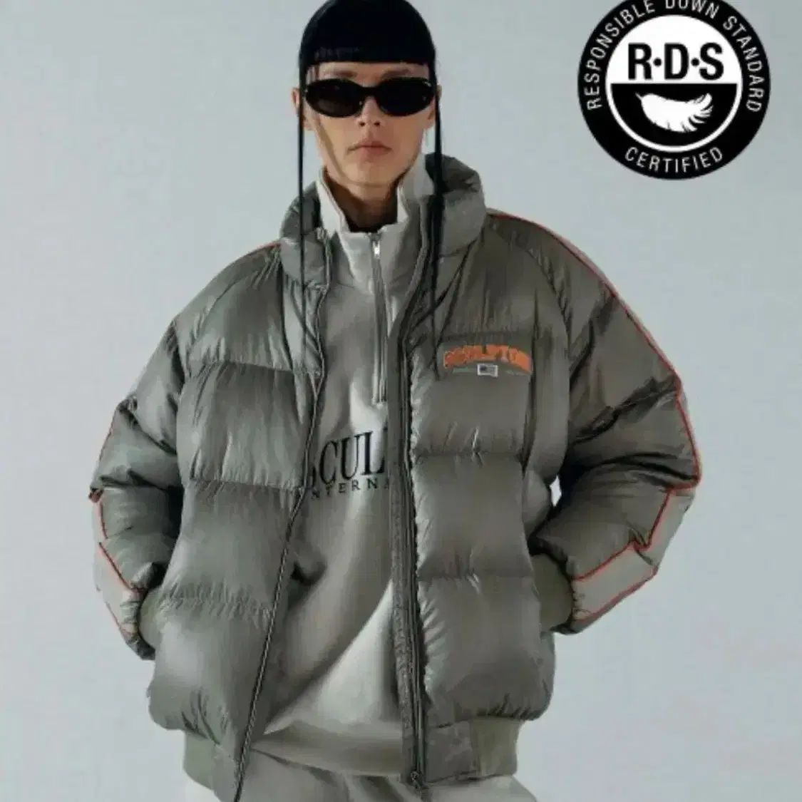 스컬프터 숏패딩 105 RDS Raglan Puffer Down Khak