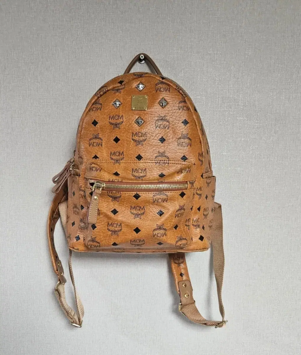 MCM VESTOUS Print Leather Backpack