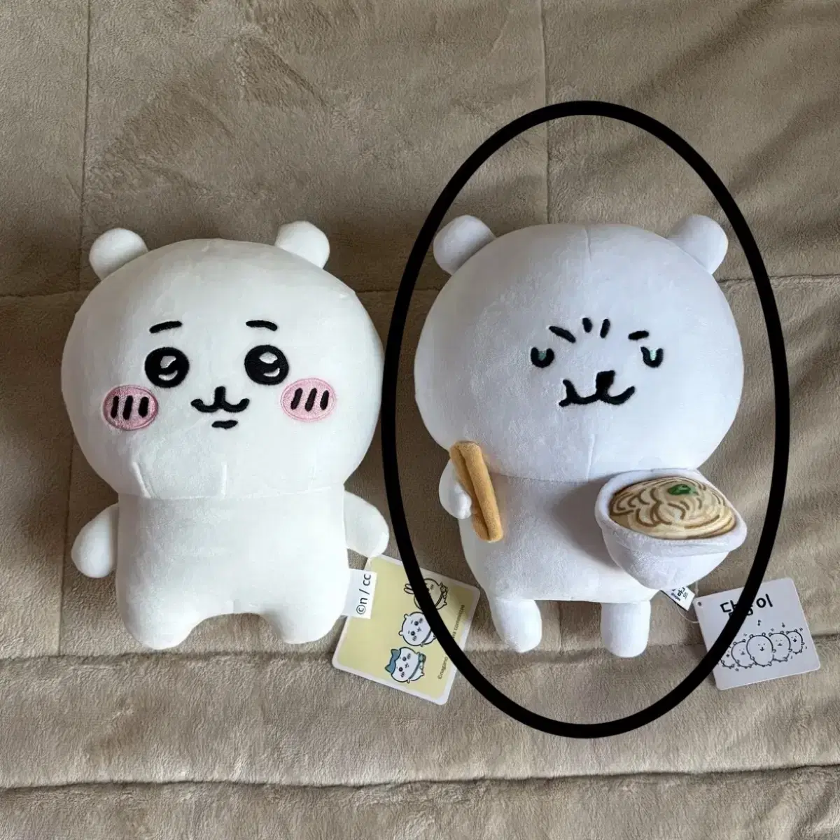 치이카와 농담곰 라면한사발 인형 새 것 택 있음