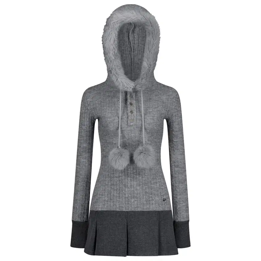 포어링 SNOWBALL ONE-PIECE [GREY]