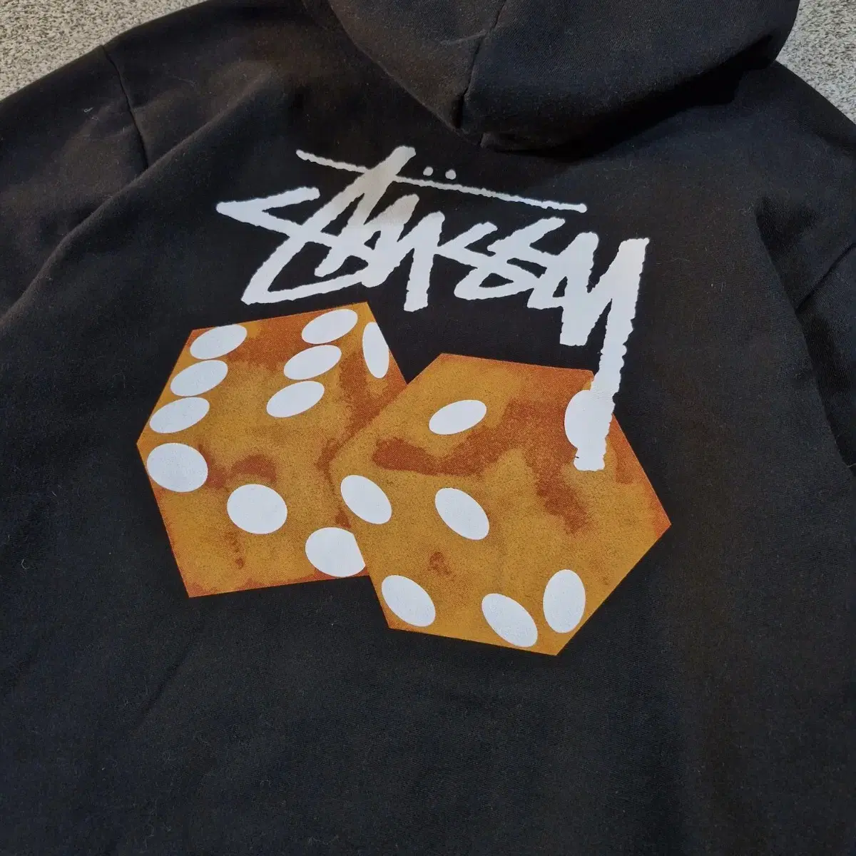 STUSSY 스투시 빅로고 후드티