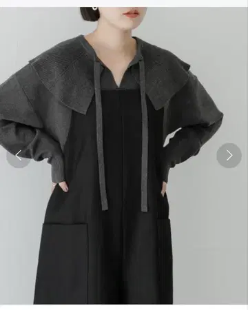 URBAN RESEACH 카라 부착 스키퍼 니트
