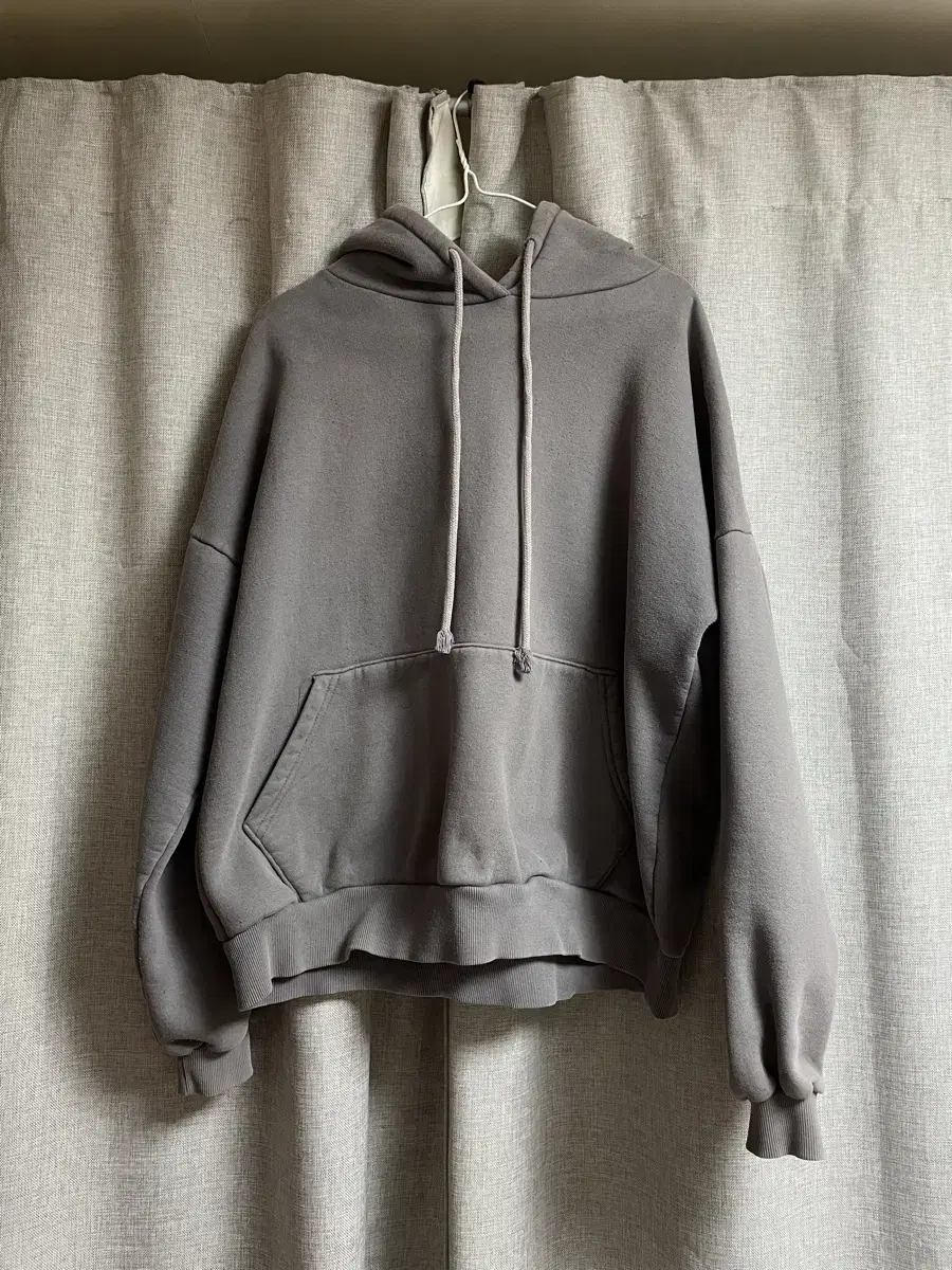 Charcoal-dyed hoodie