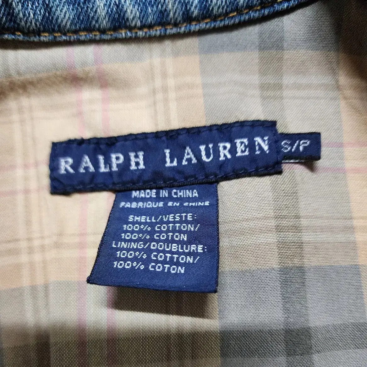 00's RALPH LAUREN 두산폴로 데님 베스트 조끼