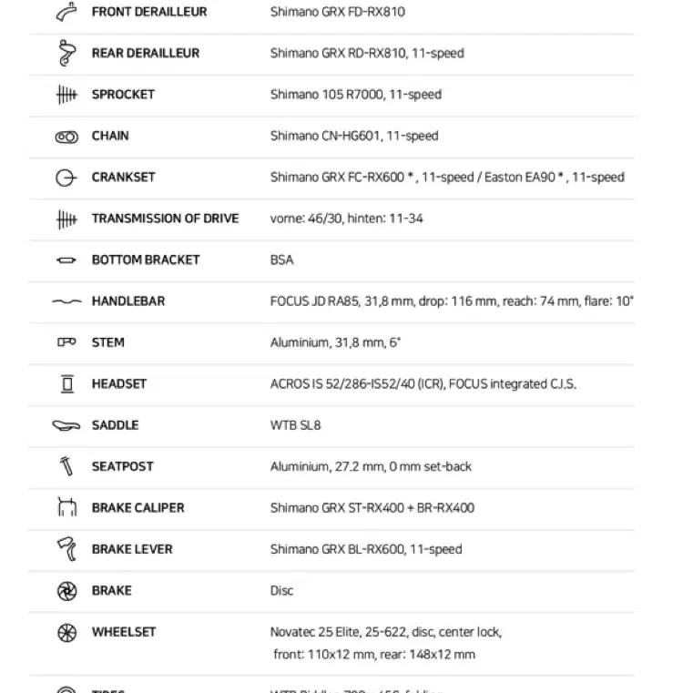 FOCUS ATLAS 6.8 그레블 자전거 / 로드 / 바이크 판매