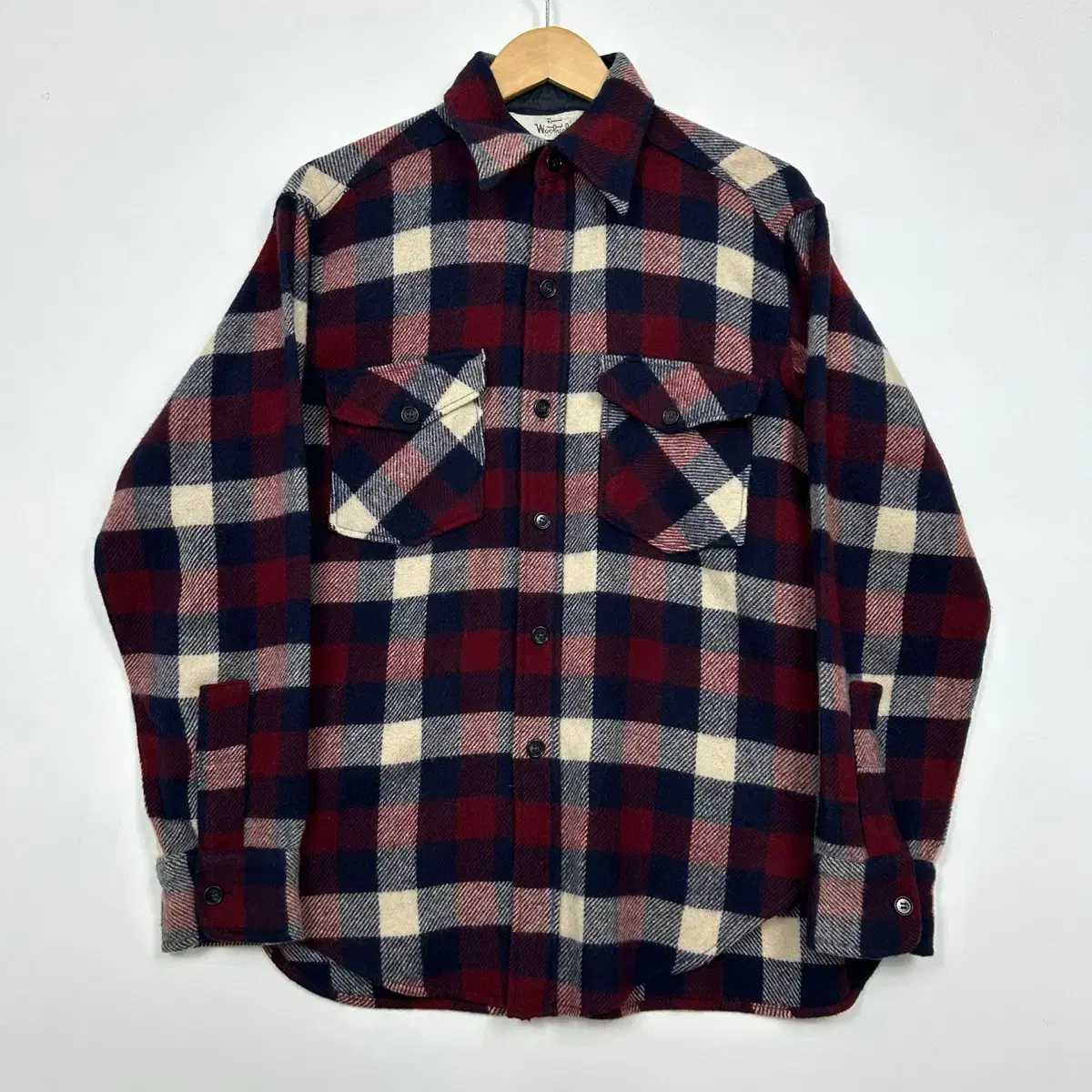 1990s Woolrich 울리치 체크 울 셔츠