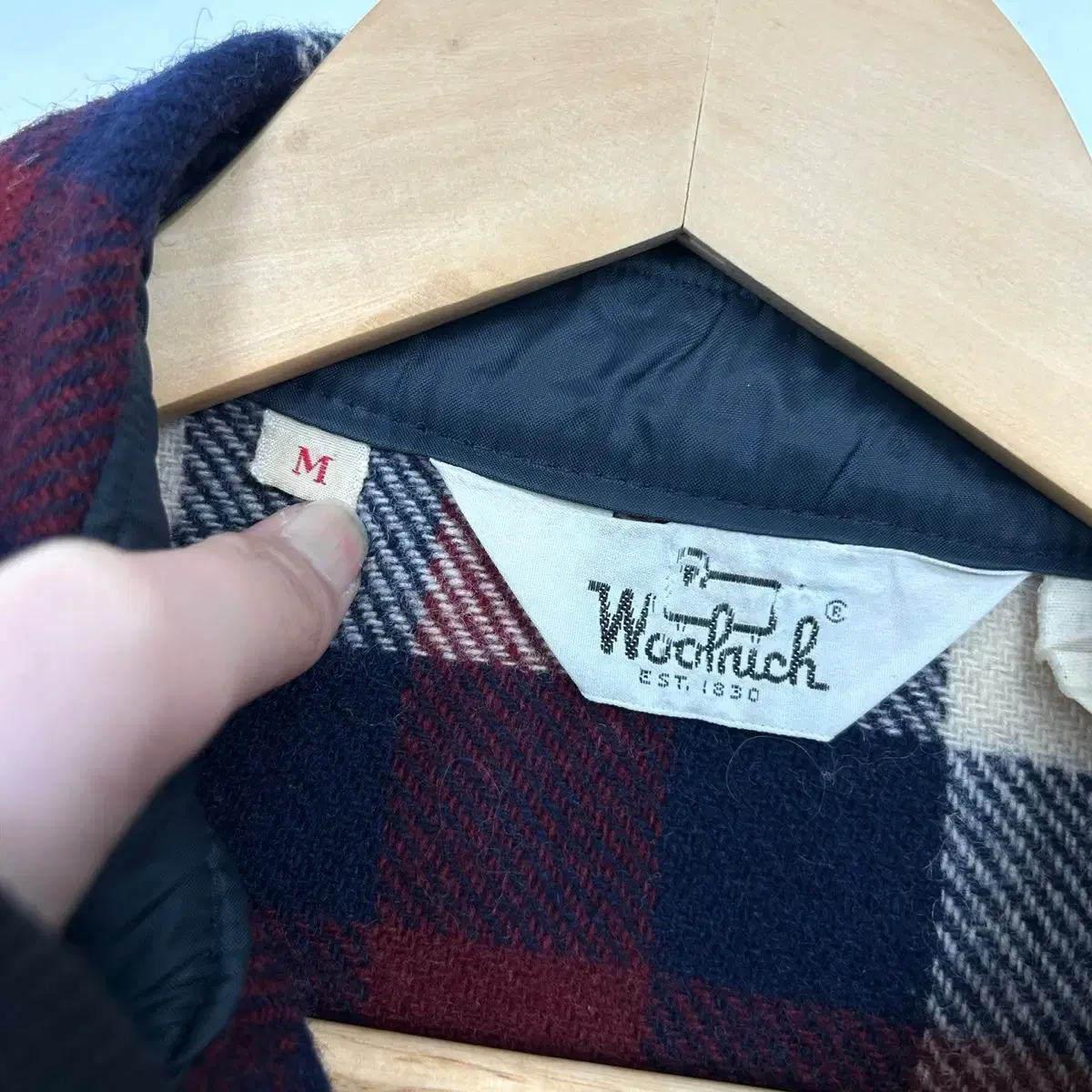 1990s Woolrich 울리치 체크 울 셔츠