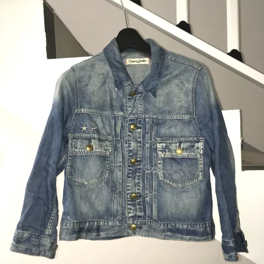 jpn vintage y2k star denim jacket