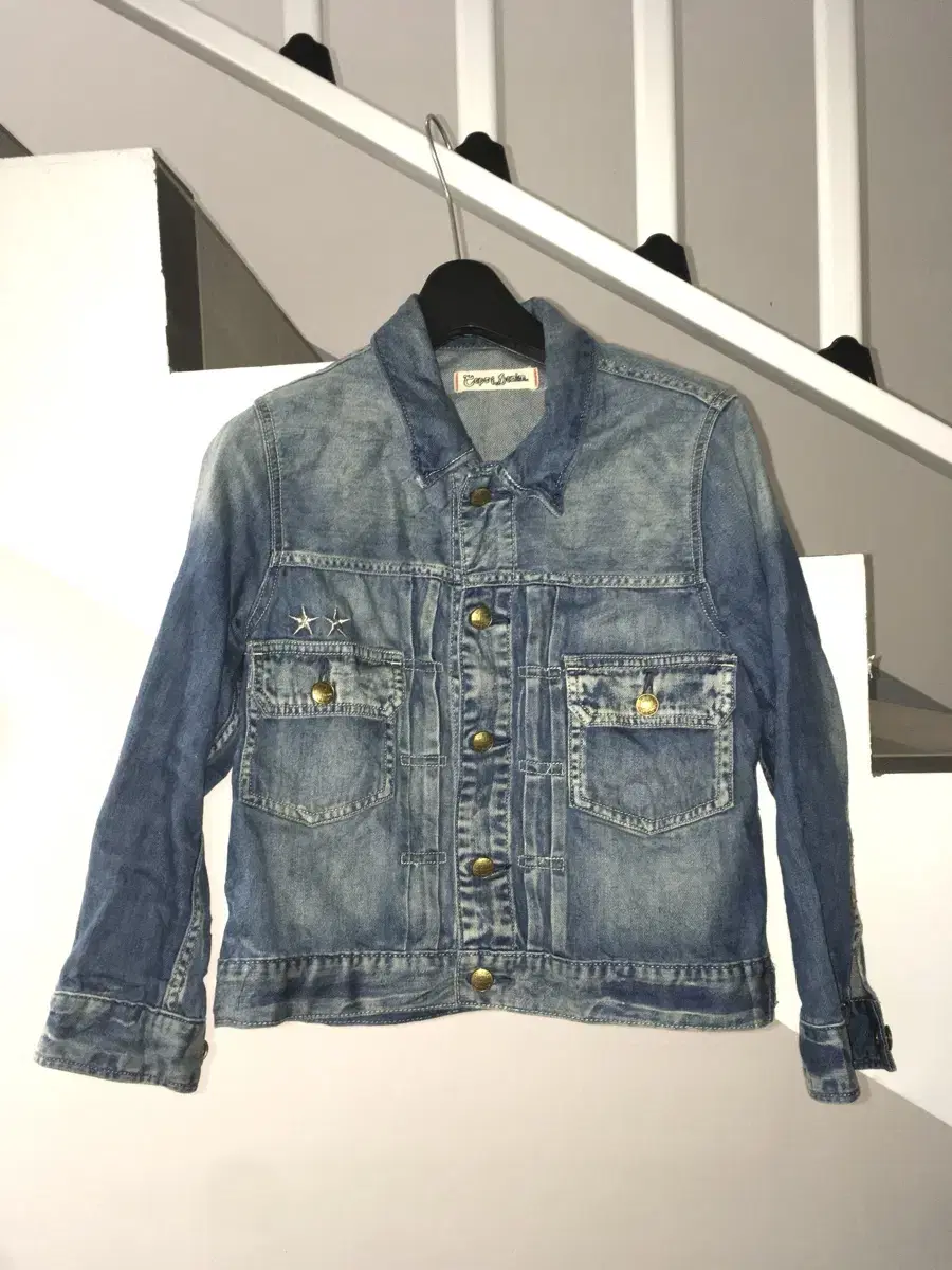 jpn vintage y2k star denim jacket