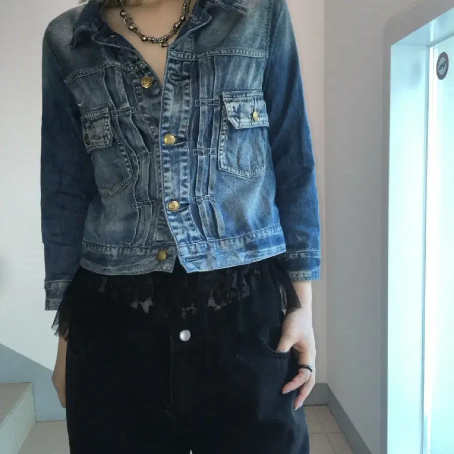 jpn vintage y2k star denim jacket