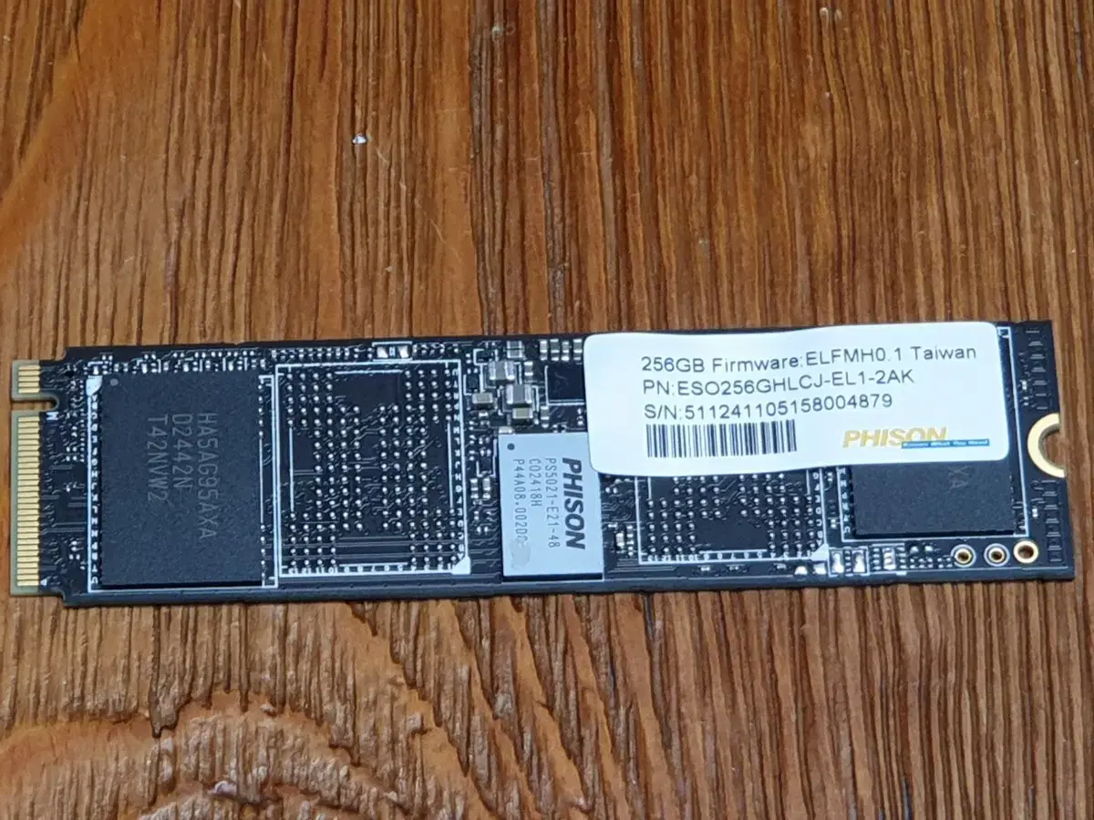 [미사용] PHISON SSD M.2 NVME 256GB 새제품 팝니다