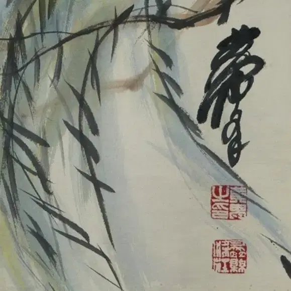 황주, 목우도, 135x34cm, 1970년대.