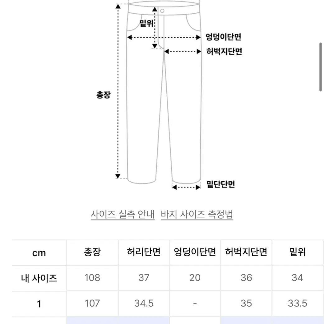 아캄 스프레이드 데님 팬츠 브라운 급처