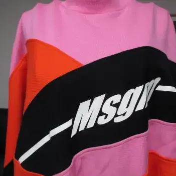 MSGM 배색 로고 맨투맨