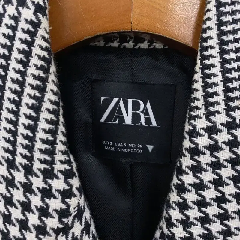 자라 ZARA 캐쥬얼 체크 블레이저 자켓 95 K06539