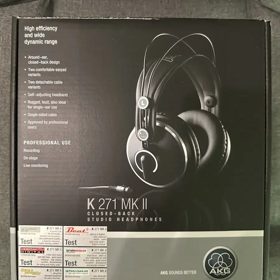 Akg K271 MK2 모니터링 헤드폰