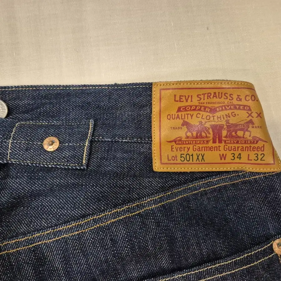 34>LEVI'S LVC15501 셀비지 데님 팬츠