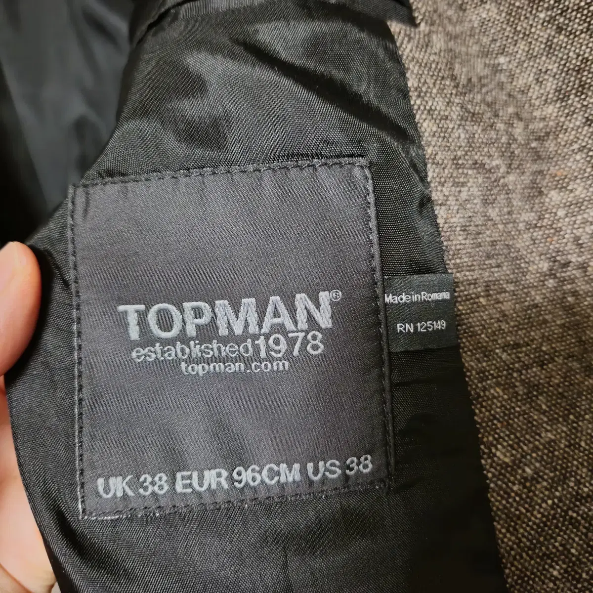 38)topman 울 블레이져 자켓 탑맨  유럽브랜드