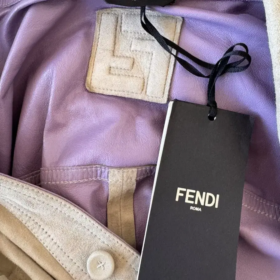 펜디 FENDI 염소가죽 스웨이드 셔츠