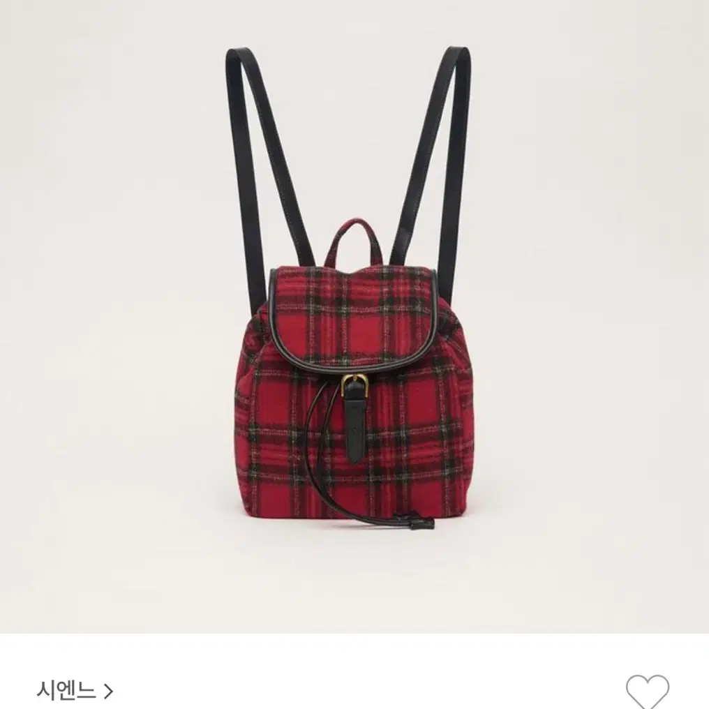 시엔느 백팩 nouvelle tatan bag 타탄 백 레드