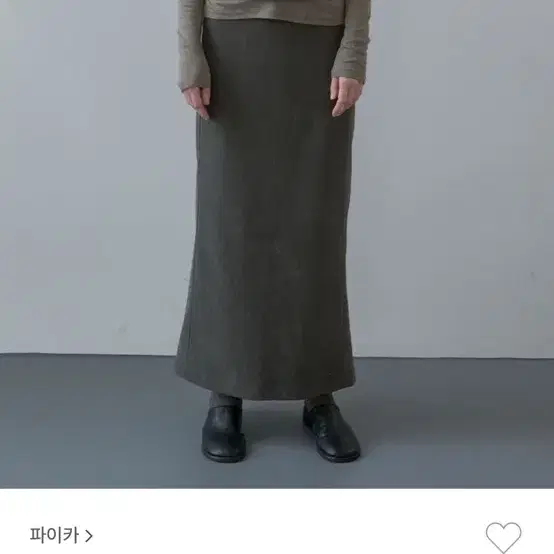 파이카 SOFT BACK BANDING MAXI SKIRT (charca