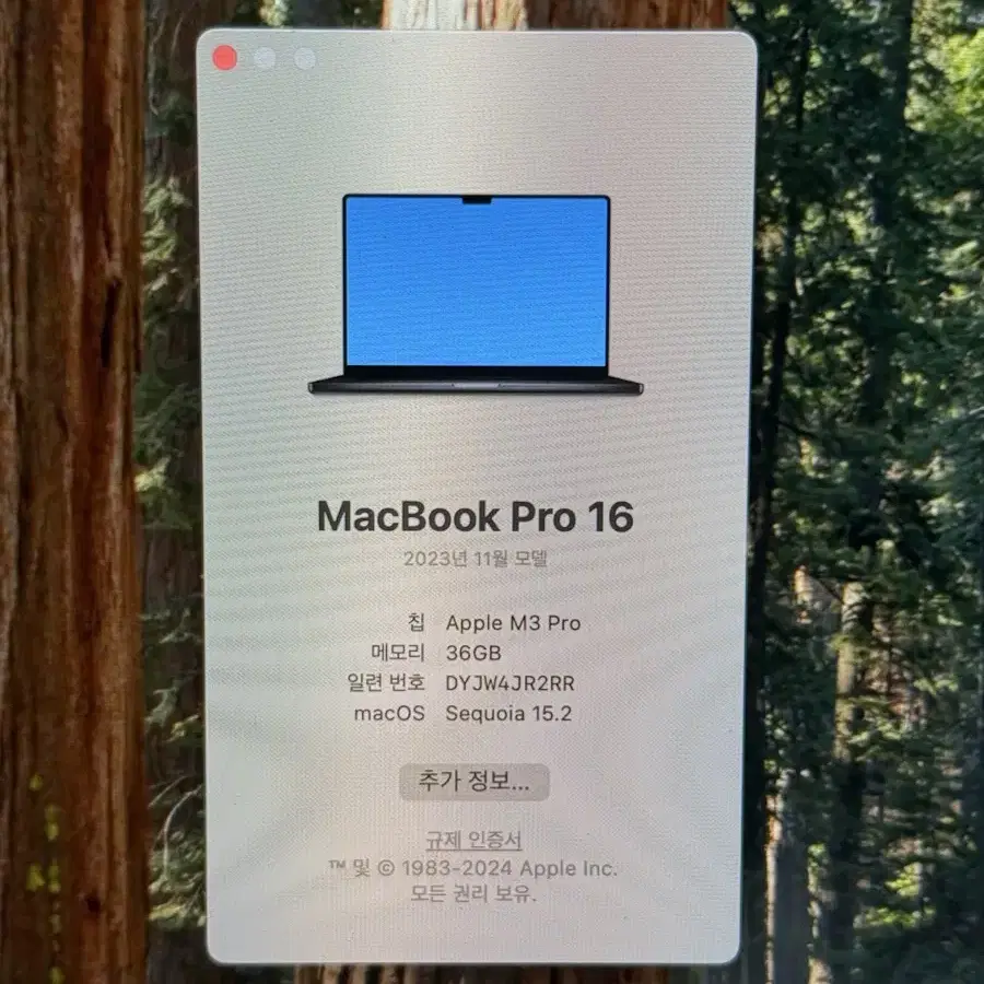 맥북프로 16인치 M3 Pro 36GB 1TB