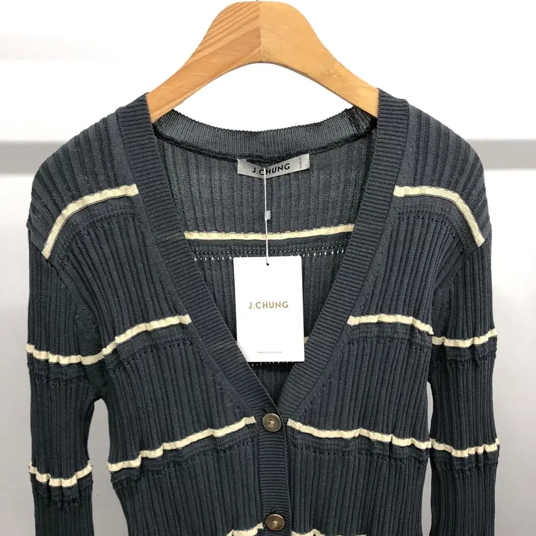 새상품) 제이청 골지 Bamis Stripe Knit Cardigan M