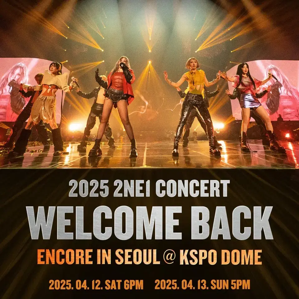 2NE1 투애니원 콘서트 앵콜콘서트 막콘(4/13) 1층 10구역