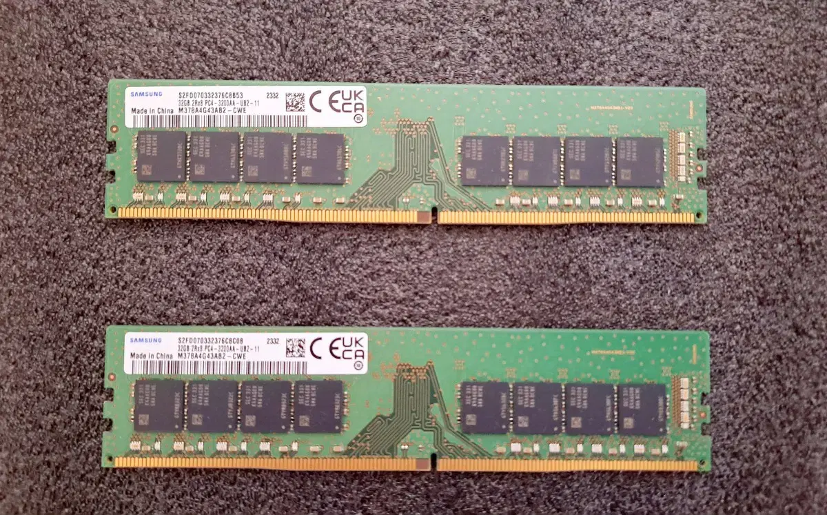 삼성 DDR4 PC3200 32G X 2개  총64G 일괄