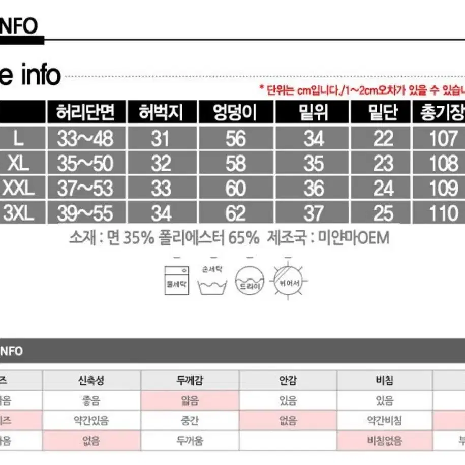 남성 카고팬츠