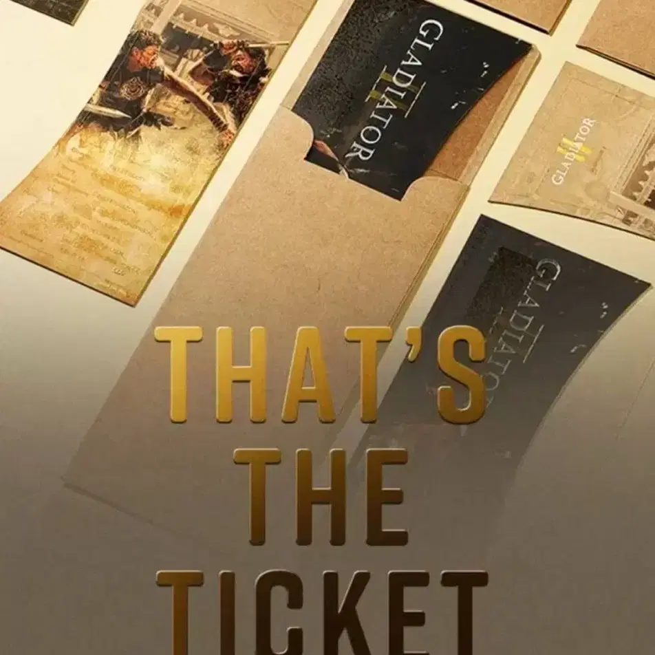 CGV 글래디에이터2 THAT'S THE TICKET(TTT) 판매합니다