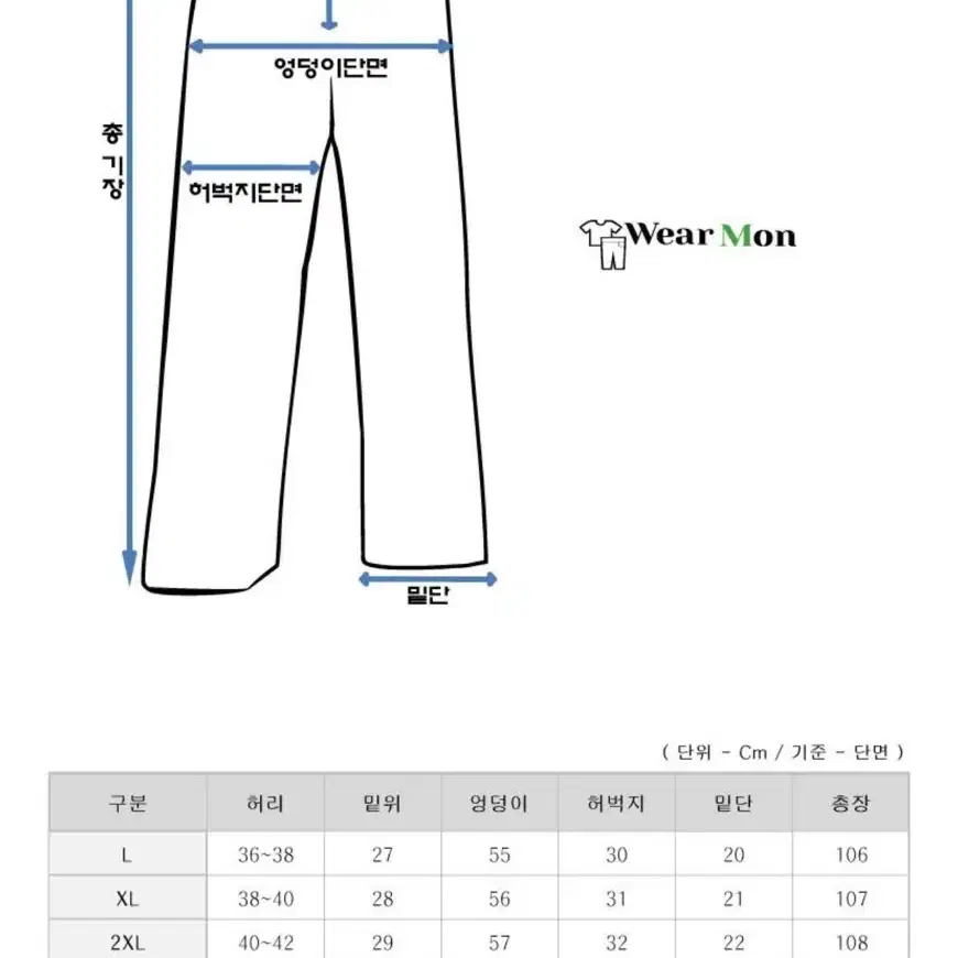 남성 밀리터리 카고 팬츠 (XL)