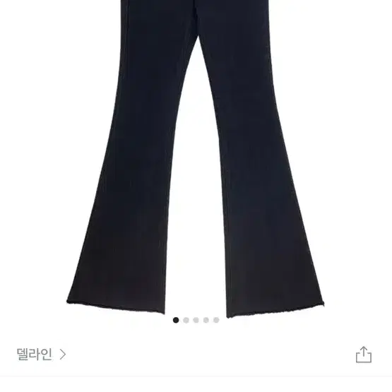 델라인 포켓 세미로우 블랙 부츠컷 m 아워캐비넷 button