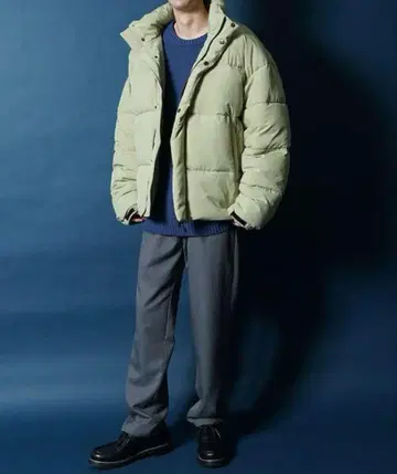 JOKER 와이드 실루엣 스탠드 칼라 숏패딩 패딩 자켓