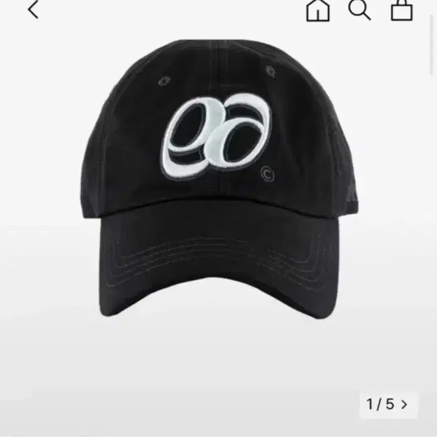 99 SYMBOL BALL CAP / BLACK (애즈온 볼캡 블랙)